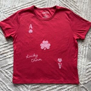 Vinyl Threads Lucky Charm Graphic Tee – Red | XL